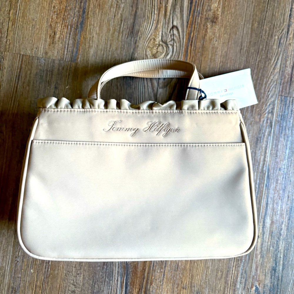 tommy hilfiger handbag ruffle yr leather